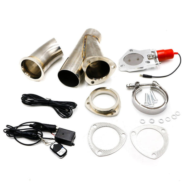 Stainless Steel Car Remote Control Electric Exhaust Valve Pipe Set, Size: 3 inch, YC100414
