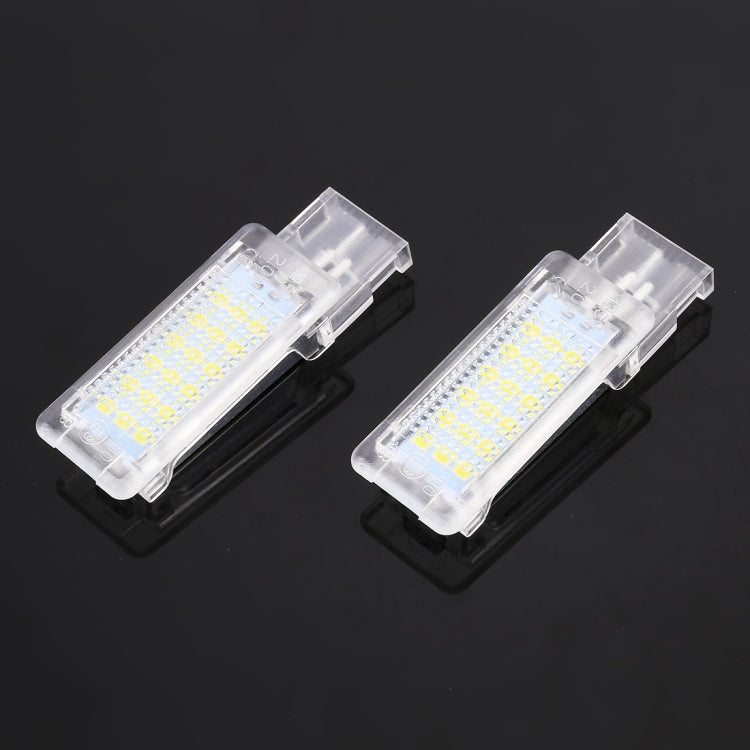2 PCS DC12V / 1.5W / 6000K / 100LM Car Foot Nest Lights Footwell Lamp Seat Lamp 18LEDs SMD-3528 Lamps for Volkswagen