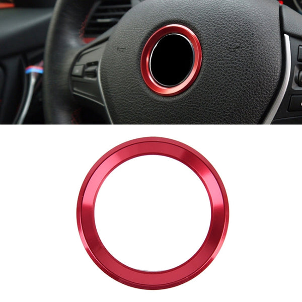 Aluminium Alloy Steering Wheel Decoration Ring Cover Sticker for BMW