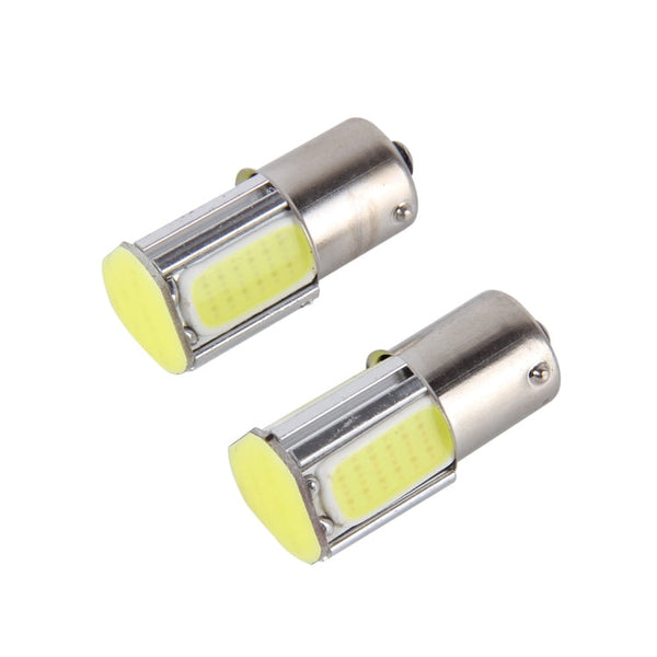2 PCS 1156/BA15S 5W 6000K 350lm 4 COB LEDs Canbus Car Brake Light Tail Light Bulb, DC 12V