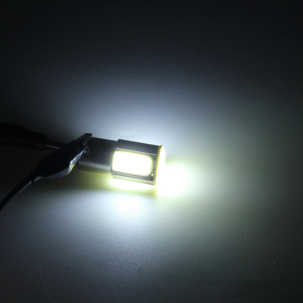 2 PCS 1156/BA15S 5W 6000K 350lm 4 COB LEDs Canbus Car Brake Light Tail Light Bulb, DC 12V