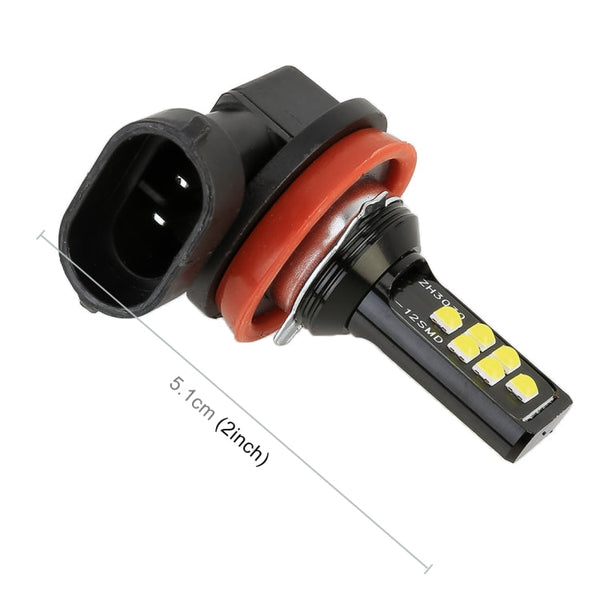 2 PCS H11 DC9-16V / 3.5W / 6000K / 320LM Car Auto Fog Light 12LEDs SMD-ZH3030 Lamps, with Constant Current