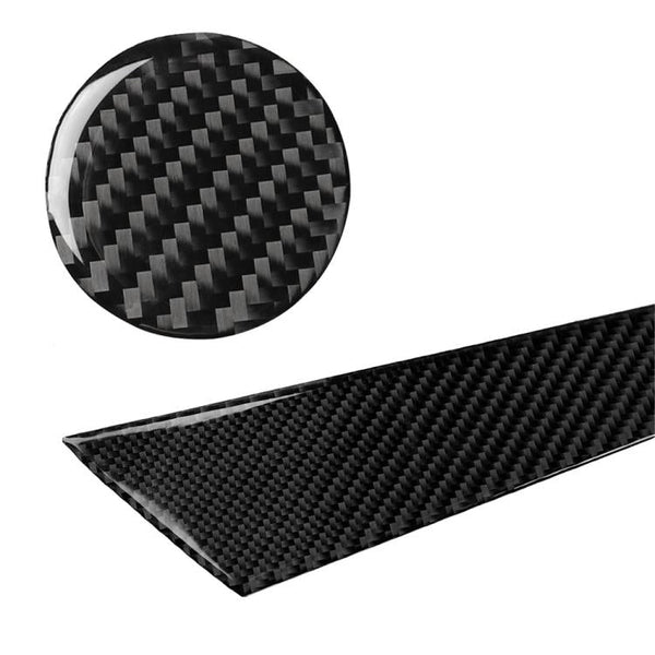 3 PCS Car Carbon Fiber Gear Panel Decorative Sticker for Audi A3, Left Driving