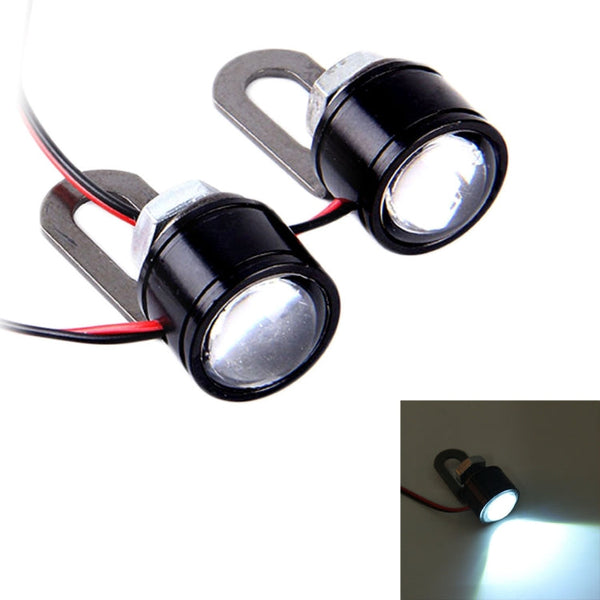 2 PCS 12V 3W  Eagle Eyes LED Strobe Light For Motorcycle ，Wire Length: 90cm