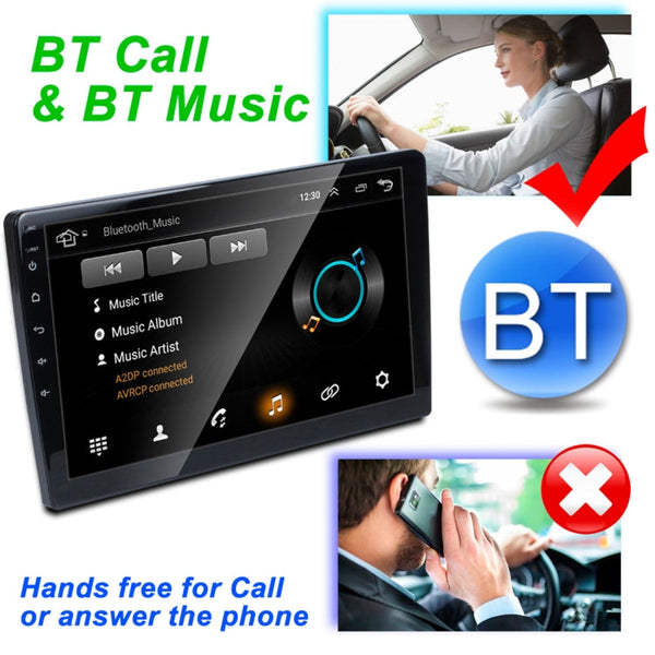 HD 9 inch Universal Car Android 8.1 Radio Receiver MP5 Player, Support FM & Bluetooth & TF Card & GPS