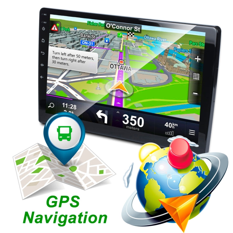 HD 9 inch Universal Car Android 8.1 Radio Receiver MP5 Player, Support FM & Bluetooth & TF Card & GPS