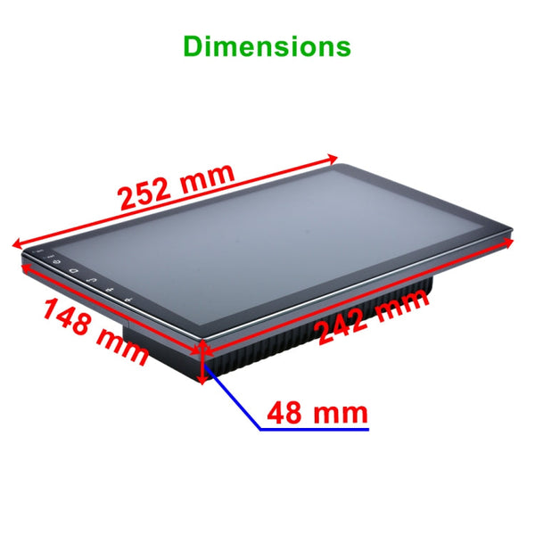 HD 10.1 inch Universal Car Android 8.1 Radio Receiver MP5 Player, Support FM & Bluetooth & TF Card & GPS