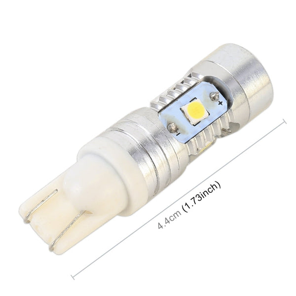 2 PCS T10 / W5W / 168 / 194 DC12V / 4.5W / 6000K / 360LM 6LEDs SMD-3030 Car Clearance Light, with Projector Lens Light