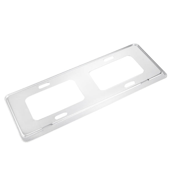 2 PCS Car License Plate Magnesium Alloy Bracket Frame Holder Stand Mount(Silver)