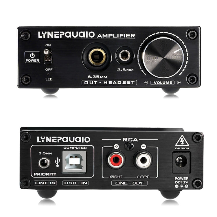 LINEPAUDIO A962 HiFi 6J9 Vacuum Tube Power Headphone Amplifier USB ASIO Sound Card, A962