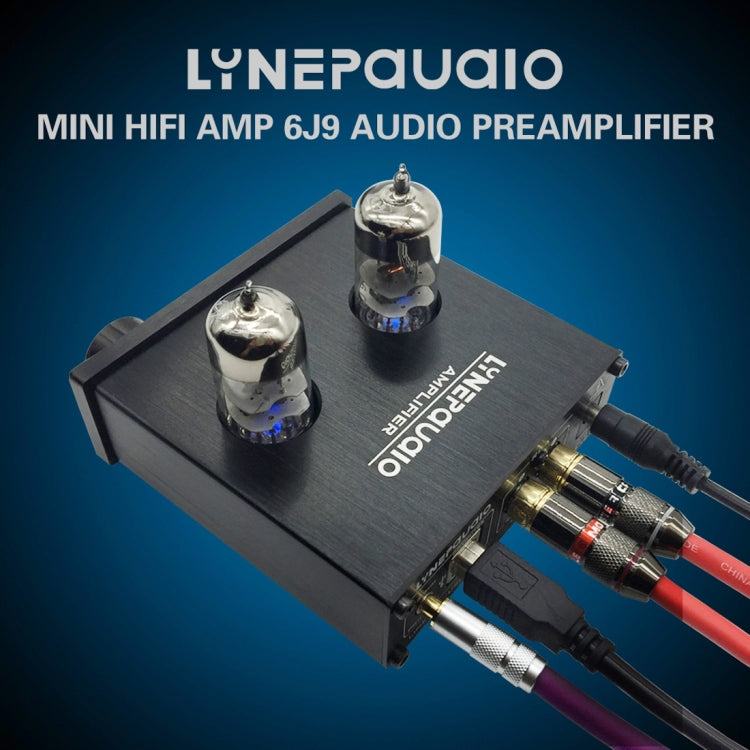 LINEPAUDIO A962 HiFi 6J9 Vacuum Tube Power Headphone Amplifier USB ASIO Sound Card, A962