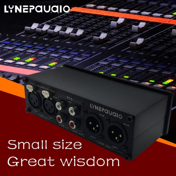 LINEPAUDIO A967 Full-balanced Passive PreAmp Active Speaker Two-channel Volume Controller, A967