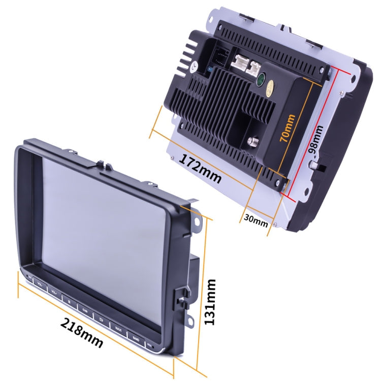 9093 HD 9 inch Car Android 8.1 Radio Receiver MP5 Player for Volkswagen, Support FM & Bluetooth & TF Card & GPS & WiFi with Decoding