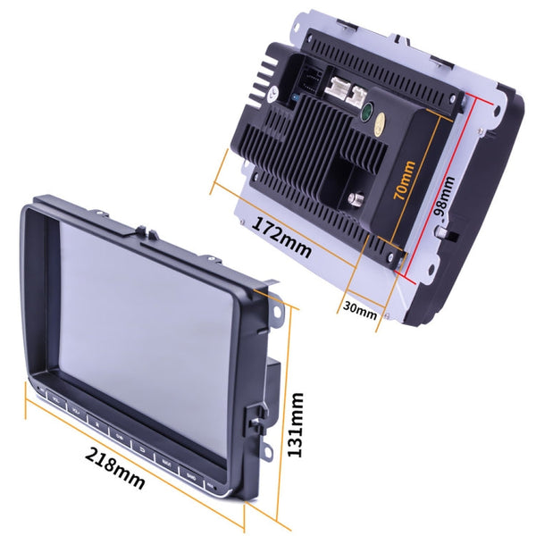 9093 HD 9 inch Car Android 8.1 Radio Receiver MP5 Player for Volkswagen, Support FM & Bluetooth & TF Card & GPS & WiFi with Decoding