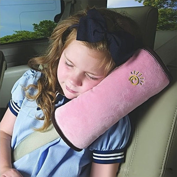 2 PCS Children Baby Safety Strap Soft Headrest Neck Support Pillow Shoulder Pad for Car Safety Seatbelt