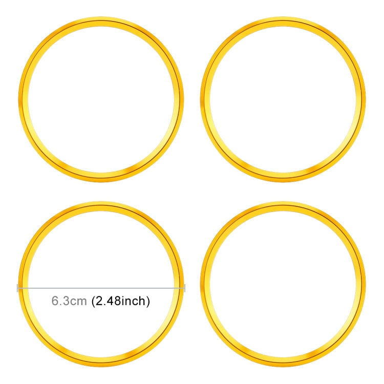 4 PCS Car Metal Wheel Hub Decoration Ring for BMW 5 Series 2018