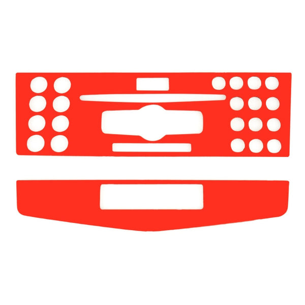 2 PCS Car CD Adjustment Frame Carbon Fiber Decorative Sticker for Mercedes-Benz W204 2007-2010