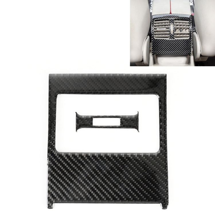 2 PCS Car Rear Air Outlet Frame Carbon Fiber Decorative Sticker for Mercedes-Benz W204 2007-2013