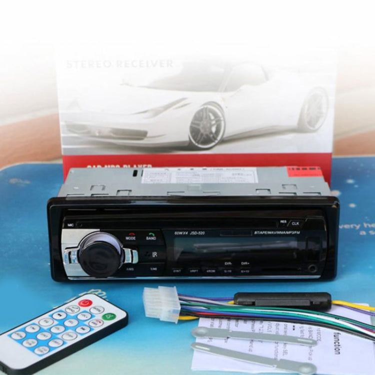JSD-520 Car Stereo Radio MP3 Audio Player Support Bluetooth Hand-free Calling / FM / USB / SD, Ordinary Version