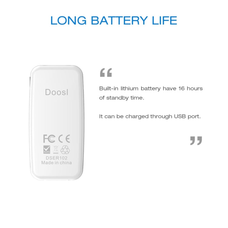 Doosl DSER102 Mini Car Bluetooth Wireless Music Receiver with 3.5mm Stereo Input Jack