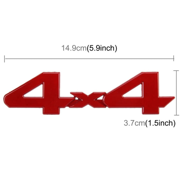 Auto Sticker Metal Fashion Car Stickers Auto Chrome Car Styling-covers Car Personality Accessories, 4X4 Sticker