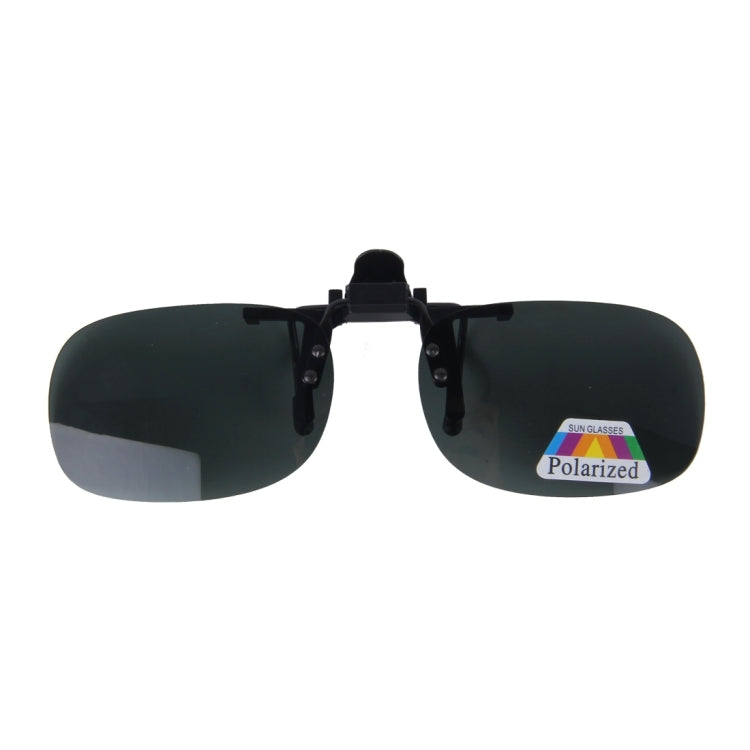 Polarized Clip-on Flip Up Plastic Clip Sunglasses Lenses Glasses Unbreakable Driving Fishing Outdoor Sport, Dark Green, Yellow, Brown