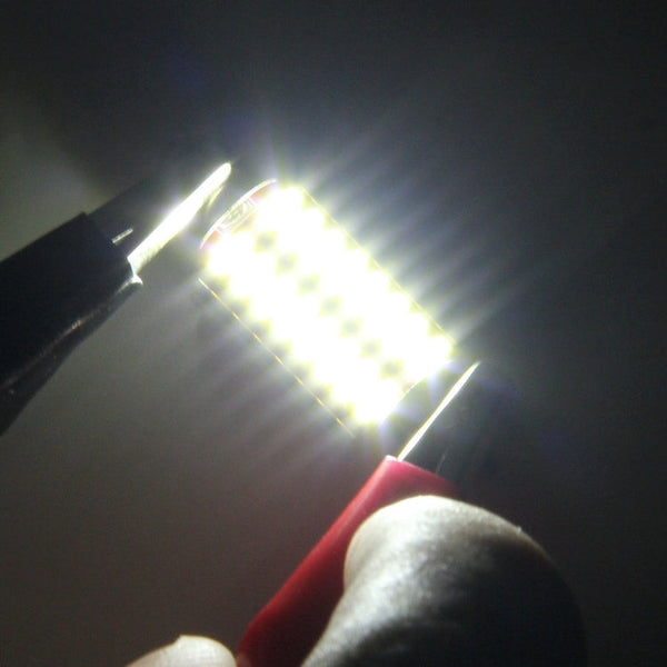 2 PCS DC 12V 3W 36MM Bicuspid Car Door Lamps Registration Mark light Dashboard Dome Door Lights LED Reading Lamp with 16 LED SMD 3014 Lights White