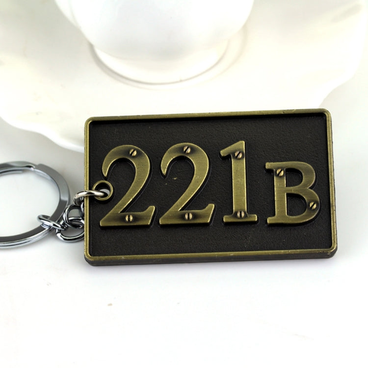 Detective Sherlock 221B Key Chain Car Key Ring Multi-functional Tool Key Holder Key Chains Rings Holder Pendant  Auto Parts