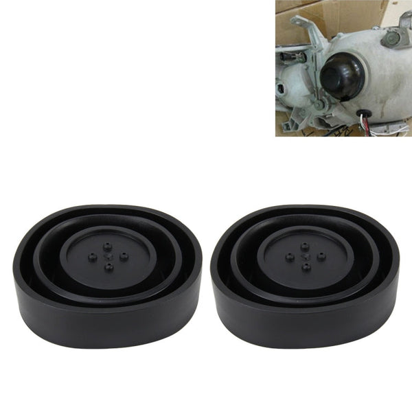 2 PCS Universal Car LED Headlight HID Xenon Lamp Silicone Dust Cover Seal Caps LED Headlight Seal Dust Seal Cover Dust Cover