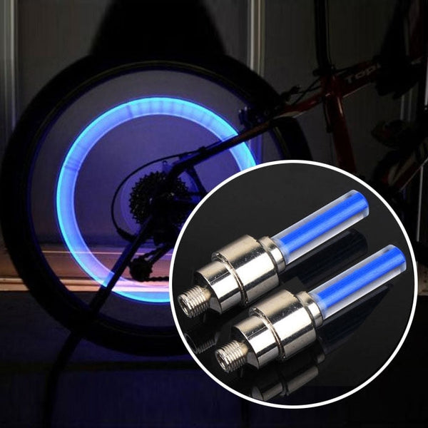 2 PCS Wheel Tyre Lamp With Battery for Car / Motorbike / Bike