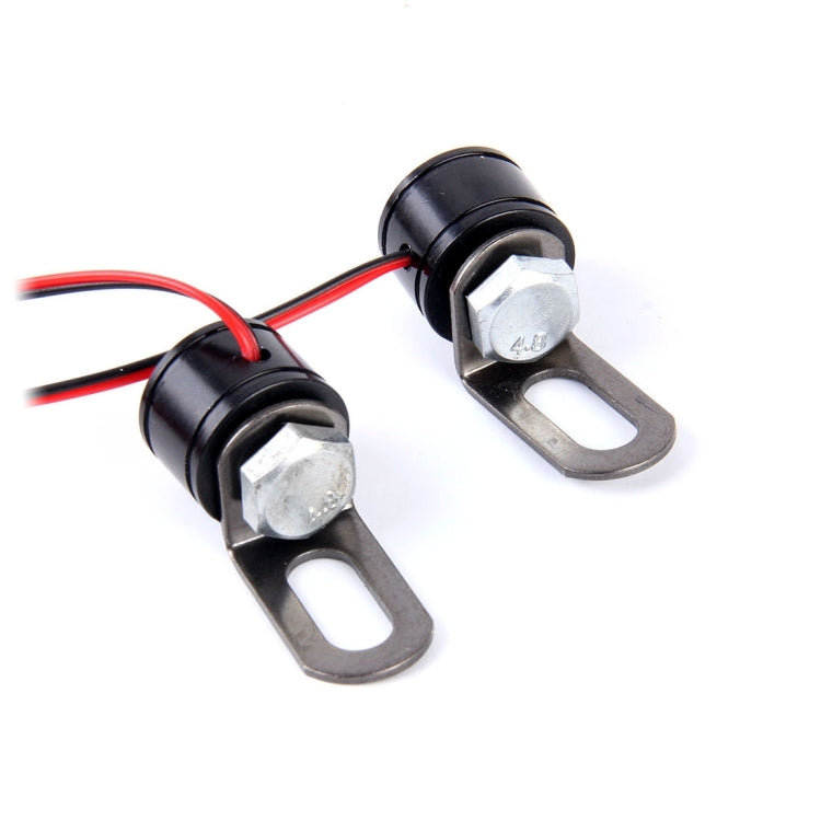 2 PCS 12V 3W Eagle Eyes LED Light For Motorcycle ，Wire Length: 45cm