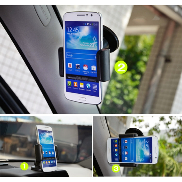 3R-1005 Universal Car Suction Cup Mount Bracket Phone Holder for 68-80mm Mobile Phone, 3R-1005