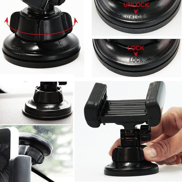 3R-1005 Universal Car Suction Cup Mount Bracket Phone Holder for 68-80mm Mobile Phone, 3R-1005