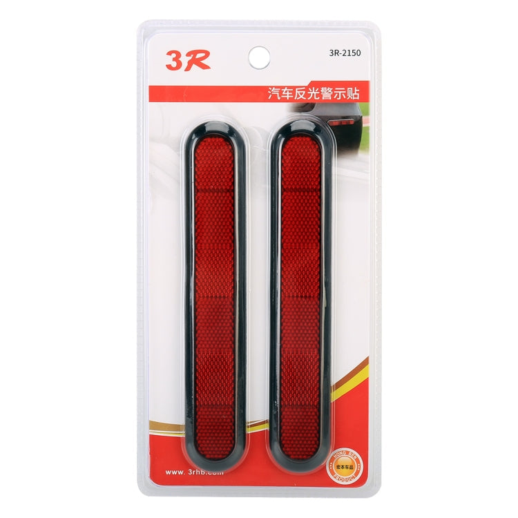 3R-2150 2 PCS Car Plastic Reflect Warning Sticker Outside Sticker, 3R-2150