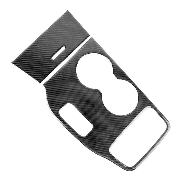 2 PCS Car Water Cup Panel Carbon Fiber Decorative Sticker for Jeep Grand Cherokee 2014-2015