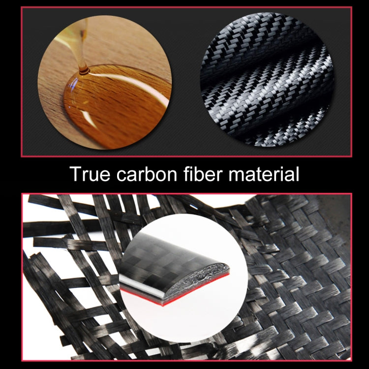 2 PCS Car Water Cup Panel Carbon Fiber Decorative Sticker for Jeep Grand Cherokee 2014-2015