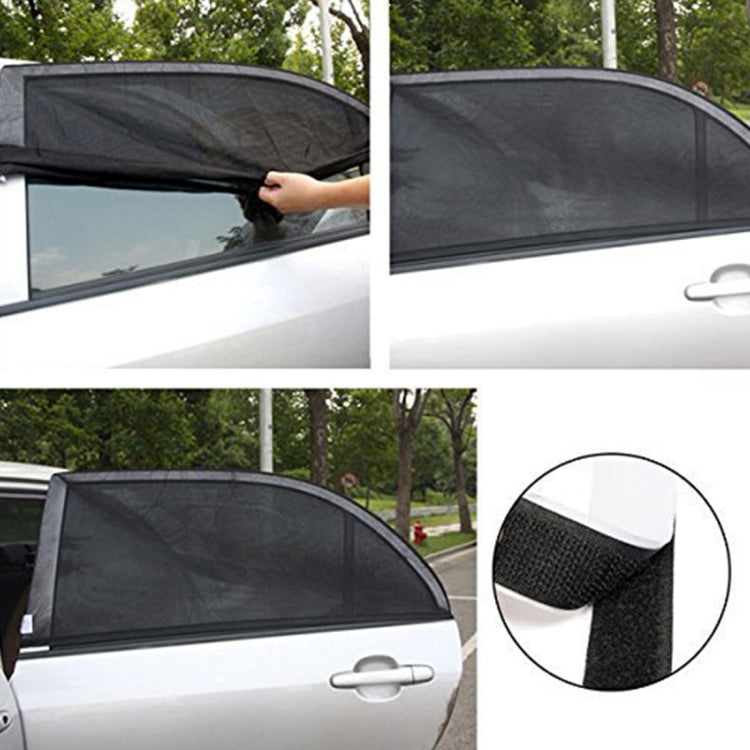 2 PCS Car Shade Block Car Sun Block Window Gauze Shading Net Side Blocking Cover Sun Net Sandbags Side Window Sunshade Cover, Size: 92*54cm