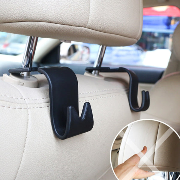 2 PCS Car Seat Back Trunk Bag Hanger Holder Auto Headrest Luggage Hook, 3R-2118