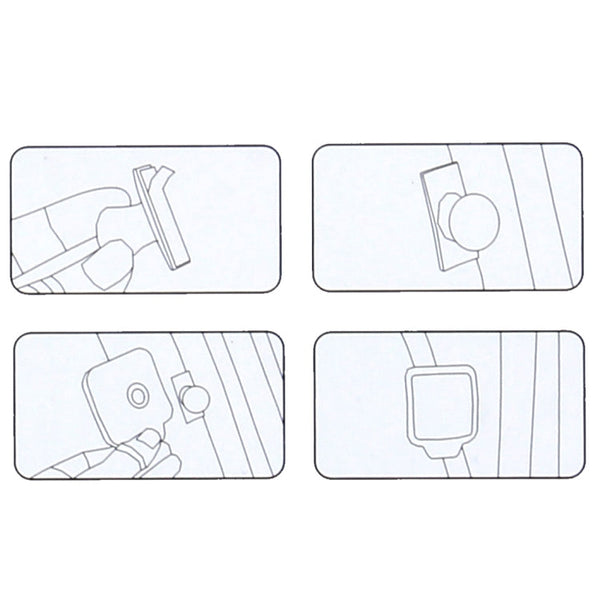 3R-2130 Car Truck Interior Adjustable Wide Angle Rear View Blind Spot Mirror, Size: 7*6.5*1cm