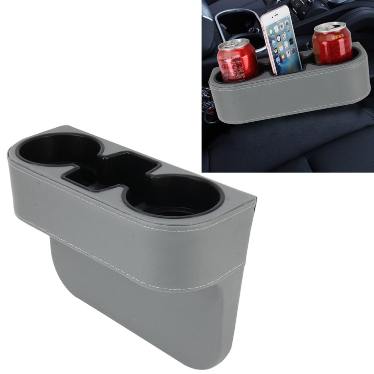 Car Seat Crevice Storage Box Cup Drink Holder Auto Pocket Stowing Tidying for Phone Pad Card Coin Case Car Accessories, Khaki, Brown, Black, Grey