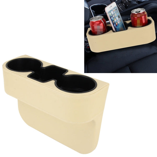 Car Seat Crevice Storage Box Cup Drink Holder Auto Pocket Stowing Tidying for Phone Pad Card Coin Case Car Accessories, Khaki, Brown, Black, Grey