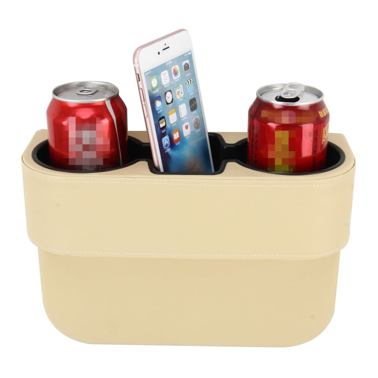Car Seat Crevice Storage Box Cup Drink Holder Auto Pocket Stowing Tidying for Phone Pad Card Coin Case Car Accessories, Khaki, Brown, Black, Grey