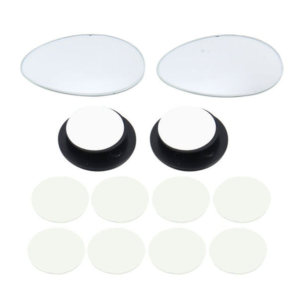 3R-055 2 PCS Car Truck Oval Blind Spot Rear View Wide Angle Mirror Blind Spot Mirror 360 Degree Adjustable Wide-angle Mirror, Size: 6.7*4.5cm, Size: 6.7*4.5cm