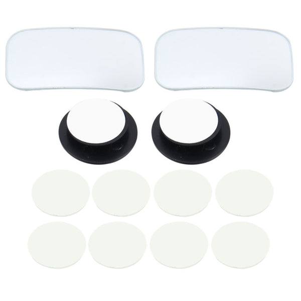 3R-054 2 PCS Car Truck Square Blind Spot Rear View Wide Angle Mirror Blind Spot Mirror 360 Degree Adjustable Wide-angle Mirror, Size: 7*4cm, Size: 7*4cm