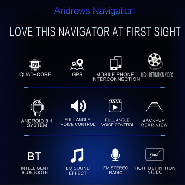 SU 9701 1GB+32GB 7 inch HD Foldable Universal Car Android Radio Receiver MP5 Player, Support FM & Bluetooth & TF Card & GPS & Phone Link & WiFi