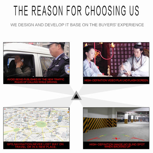 SU 9701 1GB+32GB 7 inch HD Foldable Universal Car Android Radio Receiver MP5 Player, Support FM & Bluetooth & TF Card & GPS & Phone Link & WiFi