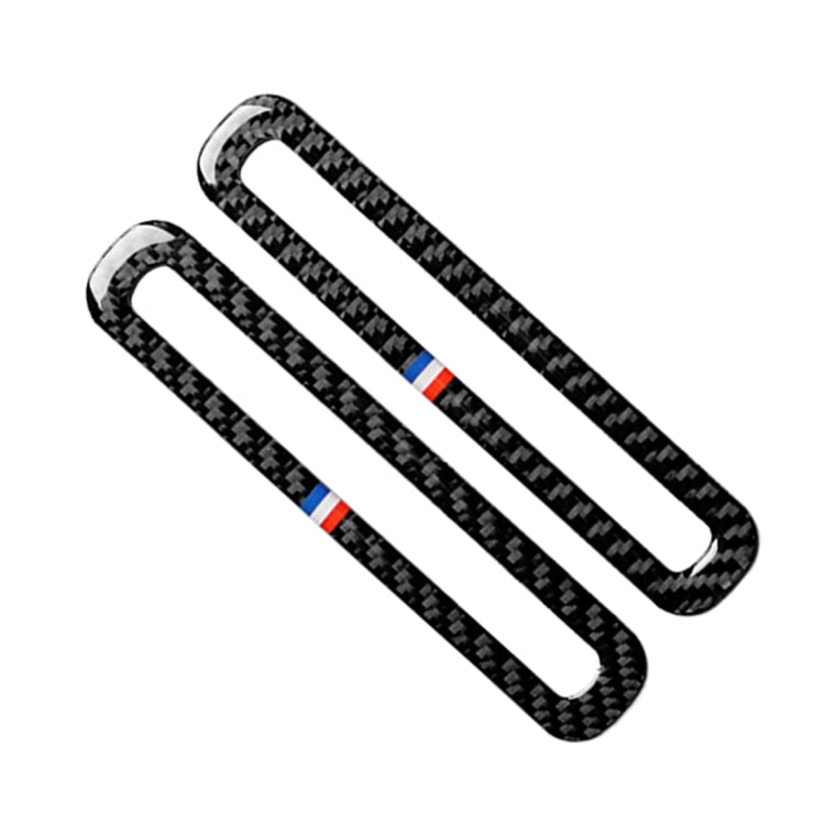 2 PCS Car USA Color Carbon Fiber Door Air Outlet Decorative Sticker for Ford Mustang 2015-2017
