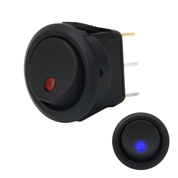 20 Amp 12 Volt Triple Plugs LED ON OFF Rocker Power Switch