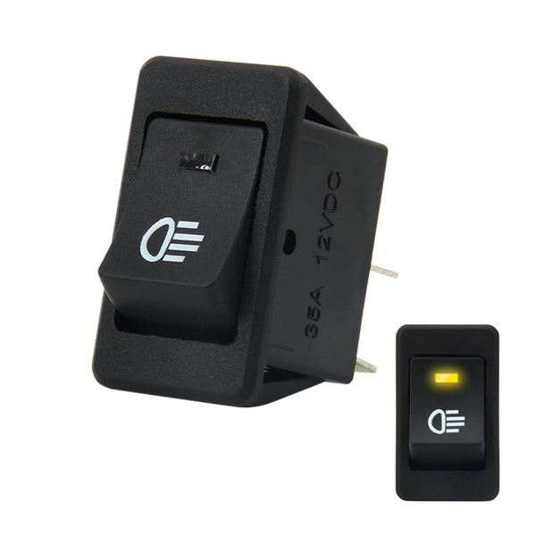 30 Amp 12 Volt Four Plugs LED ON OFF Car Fog Light Switch