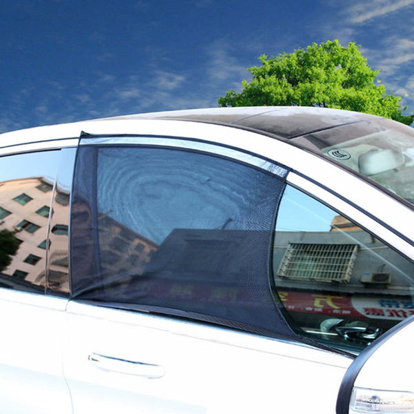 2 PCS Car Front Window Net Yarn Sunscreen Insulation Window Sunshade Cover, Size: 75*50cm